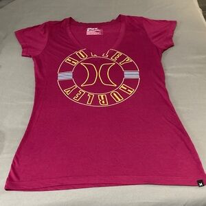 Hurley Women's Magenta Graphic Tee